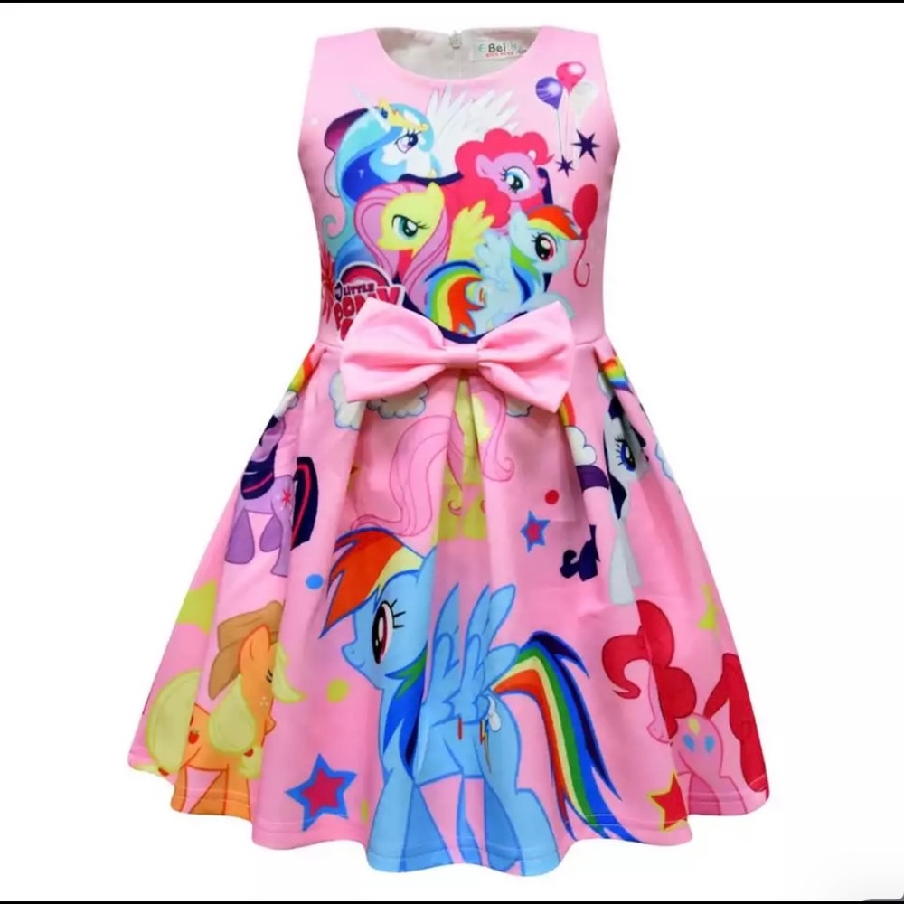 Girls Pink My Little Pony Party Dress
